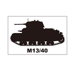 戦車ステッカー　M13/40 1枚目の画像