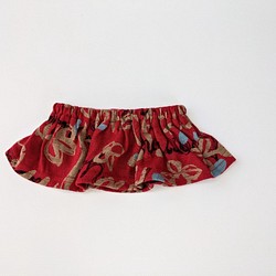 【シェリーメイコスチューム】ギャザースカート　レッド柄　Sサイズコスチューム 1枚目の画像