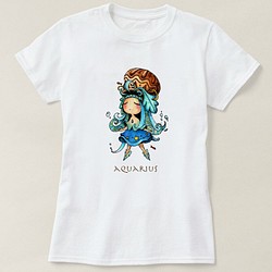 水瓶座Aquarius T-shirt 第1張的照片