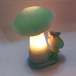 LED樹脂黏土蘑菇燈,16色彩變化 (Resin Clay) 第1張的照片