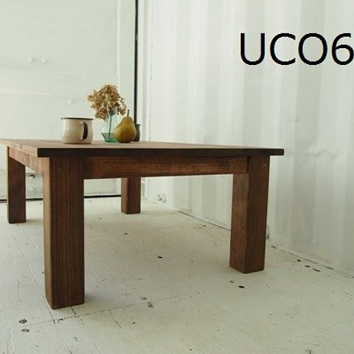 ローテーブル 【1000×700】（ダーク）アンティーク風・無垢材・和室 