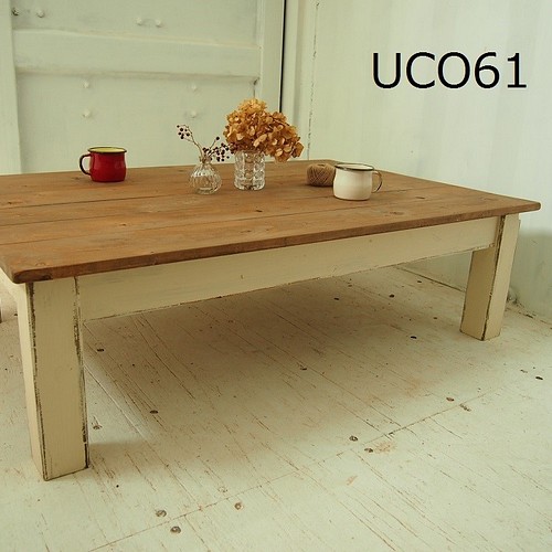 ローテーブル 70×36 無垢材 カフェスタイル コーヒーテーブル 