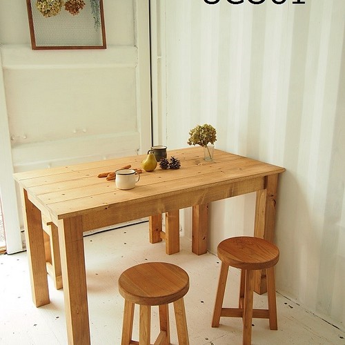 ダイニングテーブル【1600×700】（ミディアム）アンティーク風・天然 