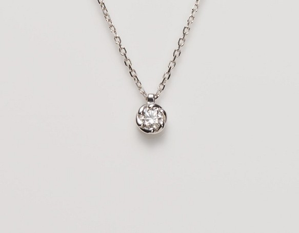 K10WG Shimenawa Diamond Pendant 40.0cm Dia 0.10ct www.disdukcapil