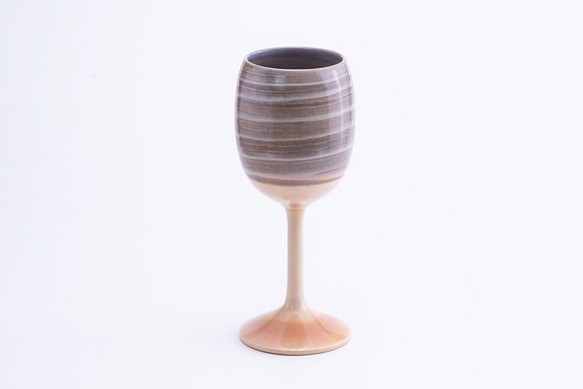 お酒が美味しくなる萩焼 「SAKE CUP」萩酒杯　ジュピター　刷毛目 1枚目の画像