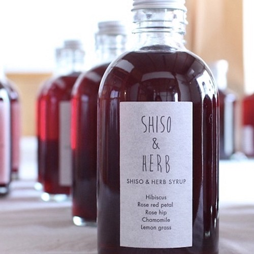 夏限定 Shiso Herb Syrup シソ ハーブシロップ ジャム シロップ はちみつ Albero Mangiare 通販 Creema クリーマ ハンドメイド 手作り クラフト作品の販売サイト