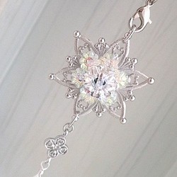 雪の結晶の帯飾り 1枚目の画像