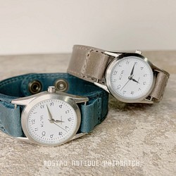 PAIR♡時を刻み、育てる腕時計✳︎ペアウォッチ「モストロ」アンティーク加工 1枚目の画像