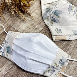 降價⬇︎ 2WAY / 棉麻麵膜罩，使帶有濕潤花卉圖案的無紡布面膜變得時尚Made in Japan Sofree proces 第1張的照片