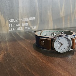 ▲STITCH點擊傳統的“ Stitch Run手錶”男式（SRW-NHB-GS） 第1張的照片