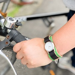 ▲想在WPILES節金屬過敏◎（WPW-GKG-KII）穿的休閒綠色“W堆手錶” 第1張的照片