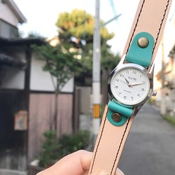 [免運費] 每天都想佩戴的手錶“Stitch Run Watch” Made to order (SRW-WHT-KA) Ⅱ 第1張的照片