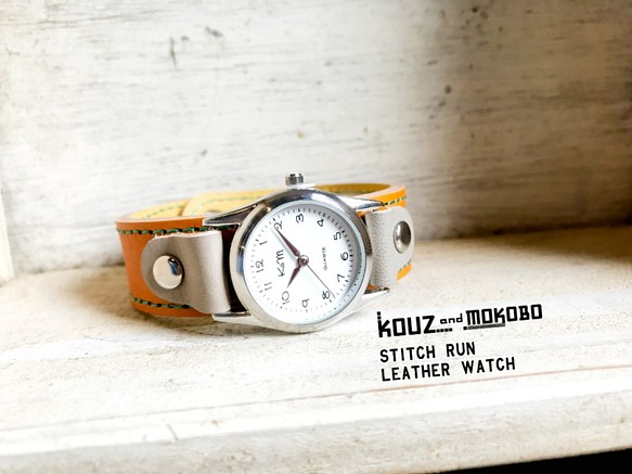 STI STITCH歡快的色彩呼吸手錶“縫紉手錶”男女皆宜（SRW-CYH-GS） 第1張的照片
