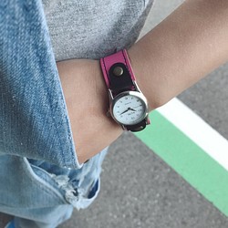 [免運費] 每天都想佩戴的手錶“Stitch Run Watch” 定做 (SRW-PYK-KA) Ⅱ 第1張的照片