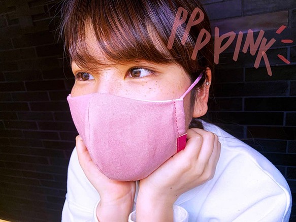 夏マスク ドキドキ Ppp Pink 甘くてかわいいロリポップ ピンク ダンガリー立体布マスク柔らか生地 おしゃれ革タグ マスク Kouzandmokobo 通販 Creema クリーマ ハンドメイド 手作り クラフト作品の販売サイト