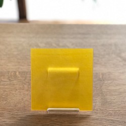 DIY建築素材　半透明プラスチック板　FRP  10cm　月色（半透明黄色）　カット済 1枚目の画像