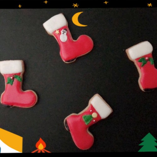 クリスマスアイシングクッキー クリスマスブーツ スイーツ お菓子 パン Treasurebox 通販 Creema クリーマ ハンドメイド 手作り クラフト作品の販売サイト