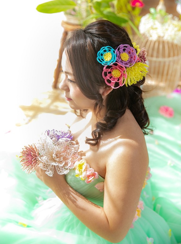 和風ポップ系 髪飾り ヘッドドレス 結婚式 - www.fontec.co.jp