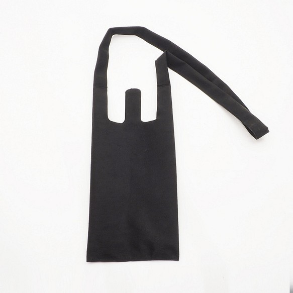 ＜即納＞register shoulder bag（黒/アルカンタラ）レジ袋ショルダー/人工皮革（スエード）/rb002 1枚目の画像