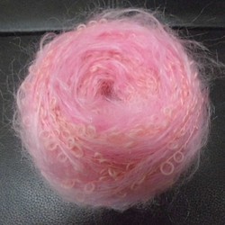 引き揃え毛糸☆ピンク系最高級モヘアミックス毛糸　55ｇ 1枚目の画像