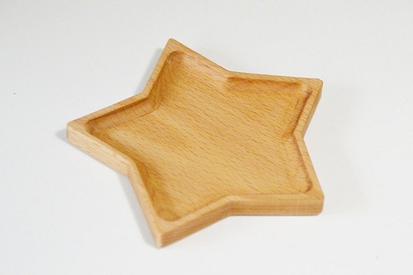 星形木製豆皿トレー 1枚目の画像