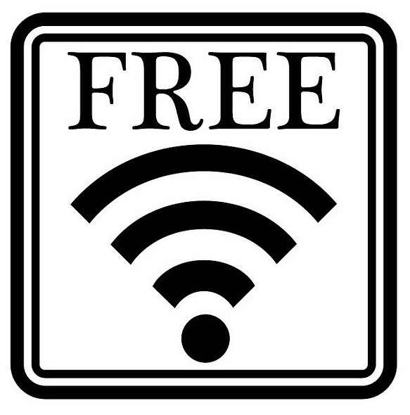 大) カッティングシート Wi-Fi マーク free ステッカー 店 フリー