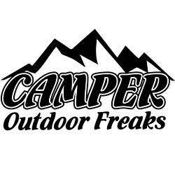 カッティングシート camper mountainシルエット ステッカー 1枚目の画像
