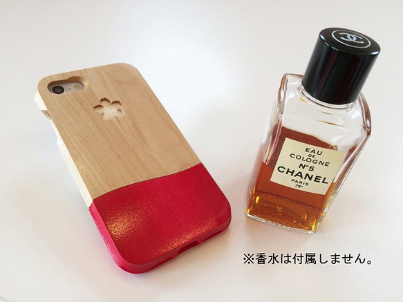 定做！ [型號有限終身保修] iPhone Kaori Tsubaki Red木質保護套 第1張的照片
