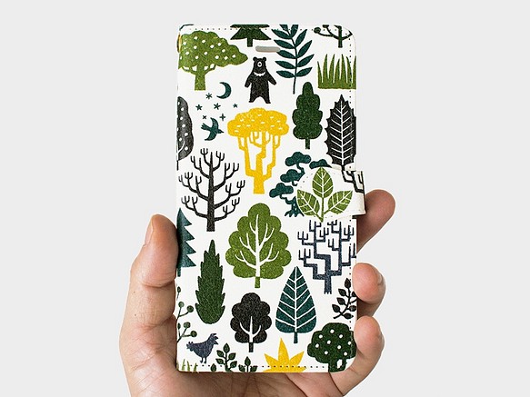手帳型スマホケース Forest【iPhone・Android】 1枚目の画像