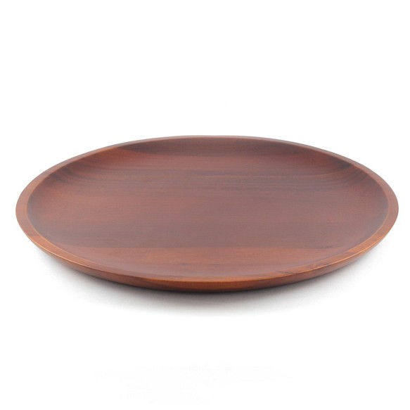 木製圓淺盤Φ30 x H2〞 餐盤 水果盤 木盤 相思木 快速出貨 第1張的照片
