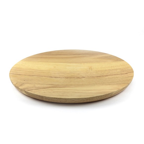 木製平盤Φ28 x H2〞 披薩盤 餐盤 水果盤 木盤 橡膠木 快速出貨 第1張的照片