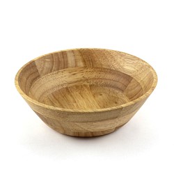 木製平底沙拉碗Φ23 x H6〞(原木色) 木碗 湯碗 餐碗 平底碗 橡膠木 快速出貨 第1張的照片