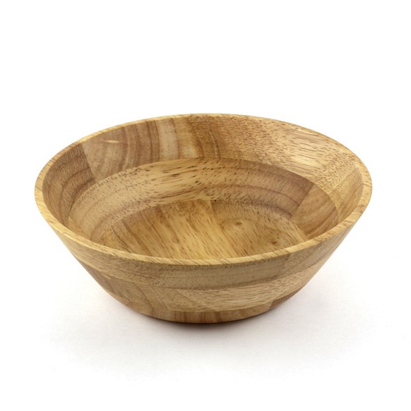 木製平底沙拉碗Φ23 x H6〞(原木色) 木碗 湯碗 餐碗 平底碗 橡膠木 快速出貨 第1張的照片