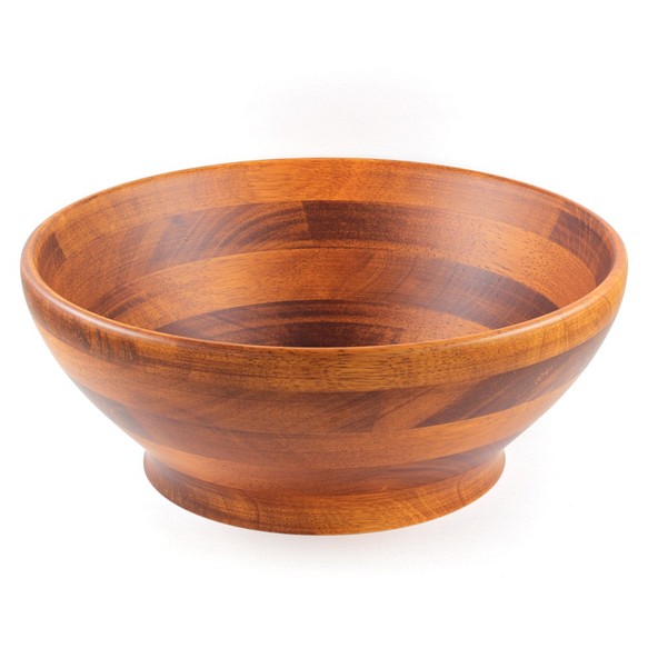 木製甜湯碗Φ26.2 x H10.3〞(深色) 木碗 湯碗 餐碗 凹底碗 橡膠木 快速出貨 第1張的照片
