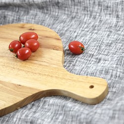 CiaoWood〞木製有柄披薩盤〡木盤〡橡膠木〡披薩盤 第1張的照片