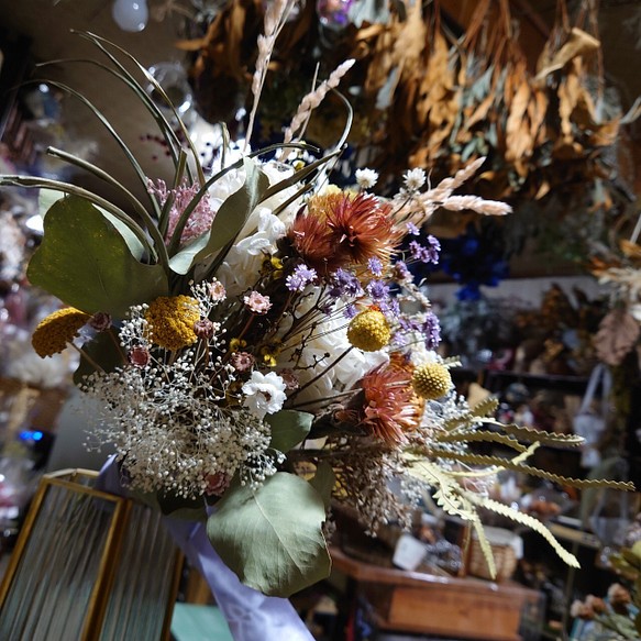 受注制作❤︎natural dryflower bouquet❤︎ ❤︎小花を使った繊細な