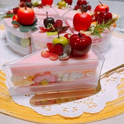 フラワー ケーキ 3ピースセット 誕生日 バースデープレゼント 1枚目の画像