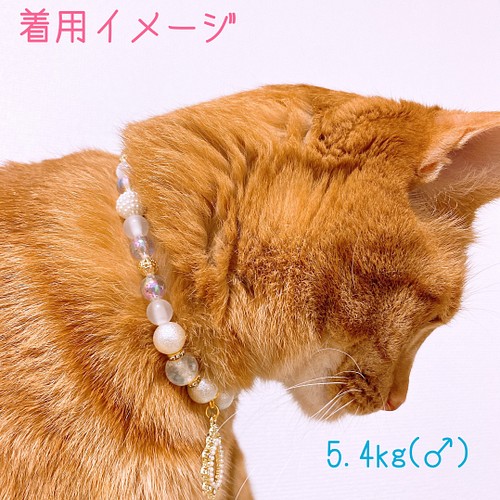 日本において販売 （最後の1点✨）しずく✨ゴージャス✨アクセサリー　猫首輪（ライトブルー） 猫用品