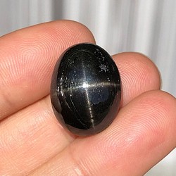 ブラックスター 天然石 ルース 025 1枚目の画像