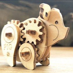 DIY動態木模-豬、木工手作、最佳送禮小物 第1張的照片