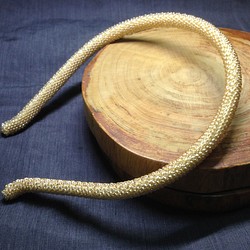 手工編織珠髮箍-雍容 第1張的照片