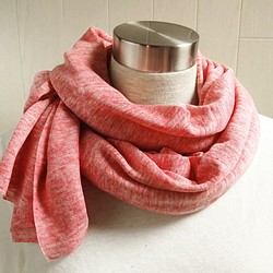 亞麻針織攤位粉紅色 第1張的照片