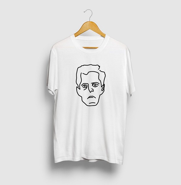 ウィトゲンシュタイン ブランド品専門の Wittgenstein イラストtシャツ 哲学者