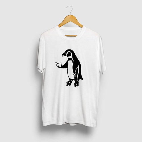 えんきん ペンギン 動物イラストtシャツ 文字なし 遠近 おもしろユニーク Tシャツ カットソー Kj 通販 Creema クリーマ ハンドメイド 手作り クラフト作品の販売サイト