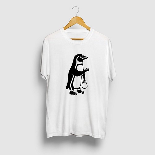 へんきん ペンギン 動物イラストtシャツ おもしろユニーク Tシャツ カットソー Kj 通販 Creema クリーマ ハンドメイド 手作り クラフト作品の販売サイト