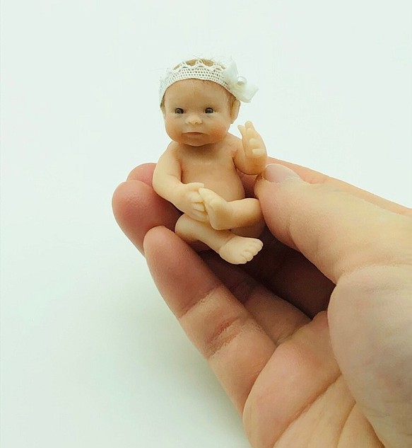 セール公式店 樹脂粘土ベビー　ハンドメイド　ドール　赤ちゃん おもちゃ/人形
