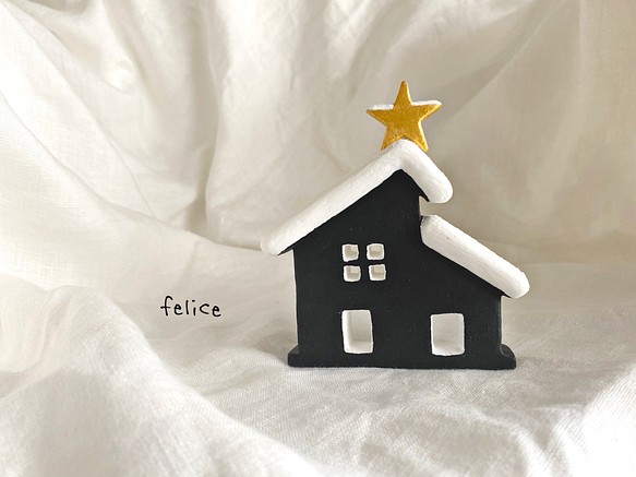 再販‼︎ クリスマスオブジェ・・ Natale 雪の家・・《送料無料》 1枚目の画像