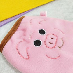 5.7吋手機袋 - 粉紅迷你豬 第1張的照片
