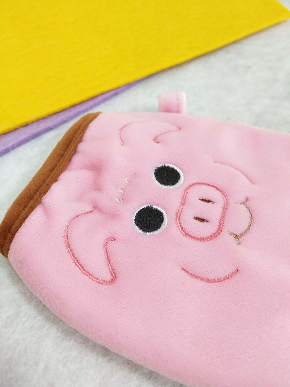 5.7吋手機袋 - 粉紅迷你豬 第1張的照片