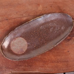 Bizen Ware橢圓形盤子，蛋黃醬（約27厘米）SR4-067 第1張的照片